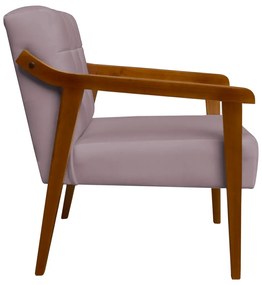Poltrona Decorativa Vênus Veludo Crepe