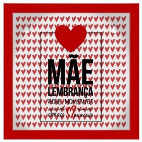 Quadro Recordações Mãe Vermelho