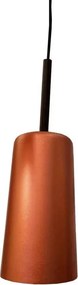 Pendente Alumínio Cobre E Preto Ø13,6cm Bilboquê