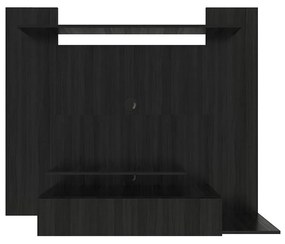 Painel Para TV Até 50" 1 Gaveta 4 Prateleiras Premium Preto