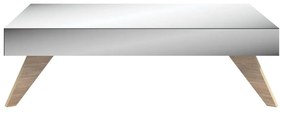 Mesa De Centro Retrô Espelhada 123cm 100% Mdf Tb712e Dalla Costa