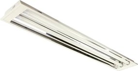 Plafon Embutir Aluminio Branco 124,3X20cm