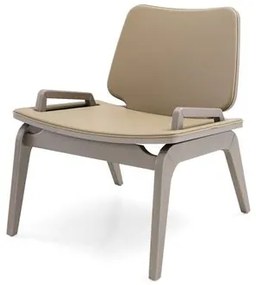 Poltrona Mirae Carvalho Chocolate Leve Tecido Fendi -77239 Sun House