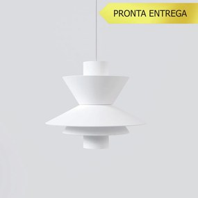 Pendente Bird Occa Individual Ø15X16Cm Alumínio 01Xmr11 - Qimporta Pd2... (BRANCO)