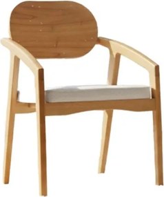 Cadeira Aria Laminada Cinamomo Linho Rústico