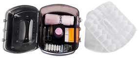 Maleta P/ 68 Esmaltes Profissional C/ Porta Acetona Cinza - Dompel