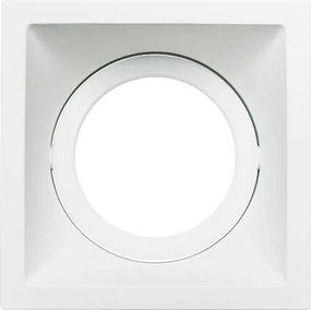 Plafon Embutir Aluminio Square 14Cm Par30 30W - BRANCO