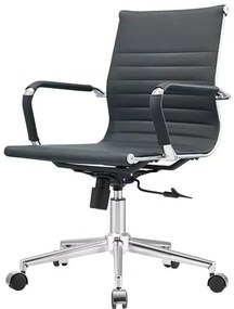 Cadeira Charles Eames Baixa Preta Base Cromada - 71502 Sun House