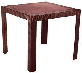 Mesa Ibiza Polipropileno Marrom 80cm - 76603 Sun House