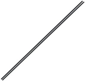 Perfil De Embutir Aluminio Para Fita Led 3M Stick P - PRETO