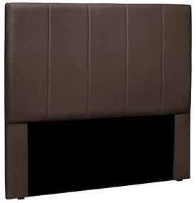 Cabeceira Decorativa Casal 1,40M Erza Veludo Marrom G63 - Gran Belo