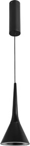 Pendente Led Metal Aluminio 11W 3000K Flora - PRETO