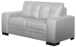 Sofá 2 Lugares 170cm Sala Couro Milano Branco - Scala Decor