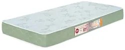 Colchão Solteiro Sleep Max Espuma D33 88x188x15cm Branco/Verde - Casto