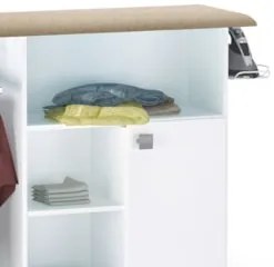 Balcão tábua de Passar Roupa Mariana Branco     - AJL Móveis