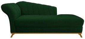 Recamier Vanessa 185cm Lado Direito Suede Verde - ADJ Decor