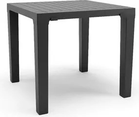Mesa Niala Quadrada Preta 80cm em Polipropileno Plaxmetal