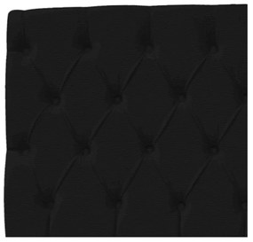 Cabeceira Estofada Liverpool 90 cm Solteiro Corano Preto - ADJ Decor
