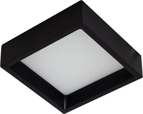 Plafon Led Sobrepor Preto Quadrado 12W 900Lm 120 4000K Deep