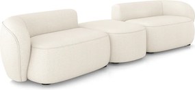 Sofá Versátil Sala de Estar Egito 322cm Modulado Bouclê Bege Claro G52 - Gran Belo
