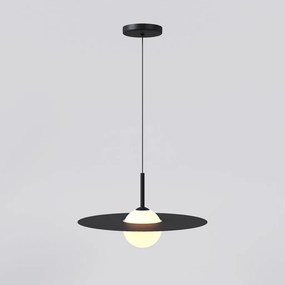 Pendente Viseira Ø39Cm Globo Ø12Cm C/ Rosca Alumínio 1Xg9 - Qimporta P... (CHAMPANHE)