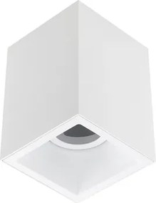 Plafon Sobrepor Aluminio Branco Square