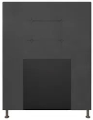 Cabeceira Cama Box Solteiro 90cm Safira Suede Cinza Z51 - Mpozenato