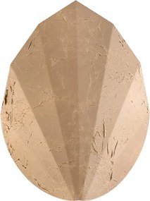 Arandela Aluminio Dourado Fosco 25X20cm Palm