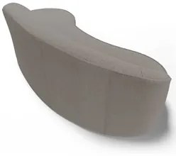 Sofá Living  3 Lugares 260cm Braço Esquerdo Mozart D06 Bouclê Bege Esc