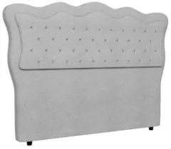 Cabeceira Casal King Cama Box 195cm Oregon Z04 Boucle Cinza - Mpozenat