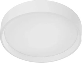 Plafon Led De Sobrepor Aluminio Branco 54W 3000K Dome