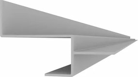 Perfil Tabica Alumínio Branco Para Fita De Led 2m