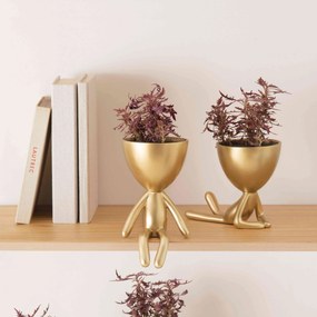 Vaso Decorativo Robert em Poliresina 13x14 cm - D'Rossi