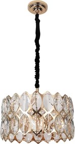 Pendente Cristal Metal Ouro Frances 45Cm Sanke