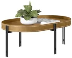 Mesa de Centro Para Sala Estilo Industrial Ville Caramelo L06 - Mpozen