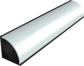 Perfil Sobrepor Para Fita De Led 100Cm Aluminio Preto Canto Way