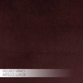 Poltrona do Papai Reclinável Elétrica Magnum Veludo Vinho G23 - Gran Belo