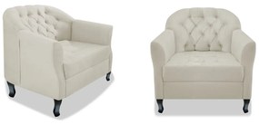 Kit Namoradeira e 02 Poltrona Julia A02 Corano - ADJ Decor