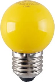 Lampada Led Bolinha Amarela E27 1,2W 220 70Lm