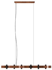 Pendente Linear Madeira Imbuia Flow