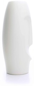 Vaso Decorativo Rosto Branco Mate em Cerâmica 25x12 cm - D'Rossi