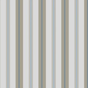 Papel de parede adesivo listrado marrom cinza e azul