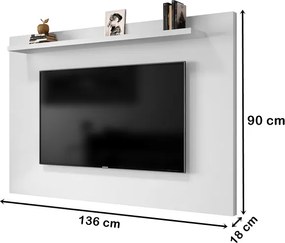 Painel Kenzo Branco – Móveis Bechara