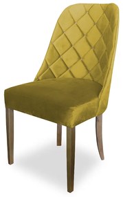 kit com 4 Cadeiras de Jantar Dublin Suede Amarelo