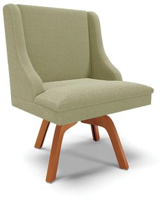 Cadeira Sala de Jantar Giratória MM35 Liz Bouclê D03 - D'Rossi - Pistache