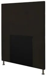 Cabeceira Cama Box Solteiro 90cm Safira Suede Marrom Z51 - Mpozenato