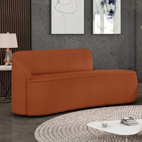 Sofá 2 Lugares Orgânico 140 cm Morgan Bouclê - Verde - Terra