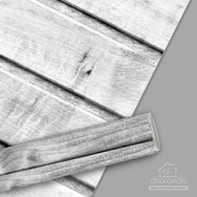 Papel de Parede Madeira Lambri Preto e Branco