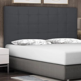 Cabeceira Decorativa King Size 1,95M Tropea Suede Cinza G63 - Gran Belo