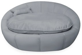 Cama Pet Ariel para Cães e Gatos Almofadada Veludo Cores - Cinza Grafite